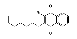 2-bromo-3-heptylnaphthalene-1,4-dione结构式