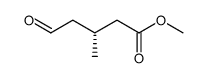 methyl (3R)-3-methyl-5-oxopentanoate结构式