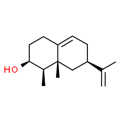 2-Naphthalenol,1,2,3,4,6,7,8,8a-octahydro-1,8a-dimethyl-7-(1-methylethenyl)-,(1R,2S,7R,8aR)-(9CI) Structure