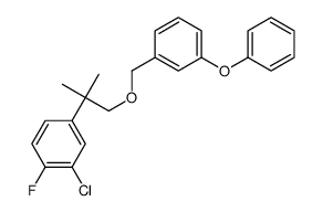 2-chloro-1-fluoro-4-[2-methyl-1-[(3-phenoxyphenyl)methoxy]propan-2-yl]benzene Structure