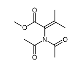methyl 2-(diacetylamino)-3-methylbut-2-enoate结构式