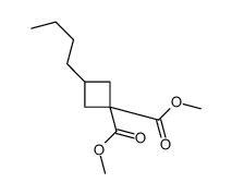 dimethyl 3-butylcyclobutane-1,1-dicarboxylate Structure