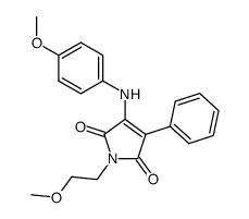 1-(2-methoxyethyl)-3-[(4-methoxyphenyl)amino]-4-phenyl-1H-pyrrole-2,5-dione Structure