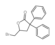5-(bromomethyl)-3,3-diphenyl-oxolan-2-one结构式