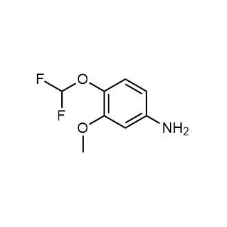 4-(二氟甲氧基)-3-甲氧基苯胺结构式