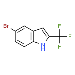 5-Bromo-2-(trifluoromethyl)-1H-indole Structure