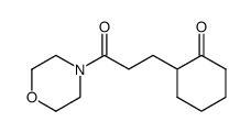3-(2-oxocyclohexyl)propionic acid N-morpholide结构式
