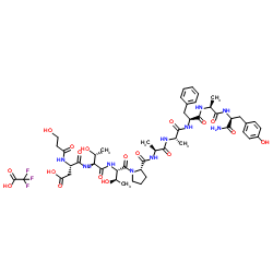Acetyl-(Ala10.11)-RANTES (1-14) amide (human) trifluoroacetate salt结构式