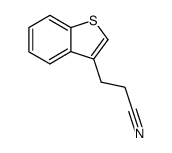 3-benzo[b]thiophen-3-yl-propionitrile结构式