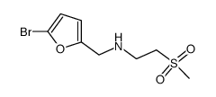 N-(5-溴呋喃-2基)-2-甲磺基乙胺盐酸盐结构式