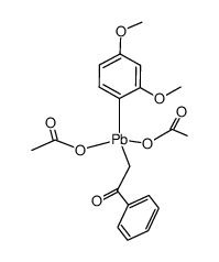 (2,4-dimethoxyphenyl)phenylacyllead diacetate Structure