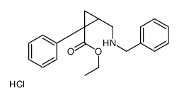 benzyl-[[(1S,2R)-2-ethoxycarbonyl-2-phenylcyclopropyl]methyl]azanium,chloride Structure