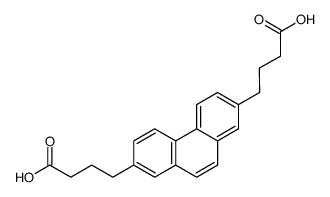 4,4'-phenanthrene-2,7-diyl-di-butyric acid Structure