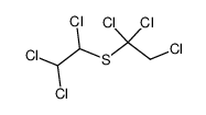 (1,1,2-trichloro-ethyl)-(1,2,2-trichloro-ethyl)-sulfide结构式