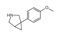1-(4-methoxyphenyl)-3-azabicyclo[3.1.0]hexane结构式