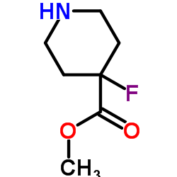Methyl 4-fluoro-4-piperidinecarboxylate Structure