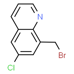 8-(溴甲基)-6-氯喹啉结构式
