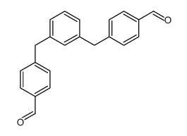 4-[[3-[(4-formylphenyl)methyl]phenyl]methyl]benzaldehyde Structure