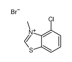 4-chloro-3-methyl-1,3-benzothiazol-3-ium,bromide Structure