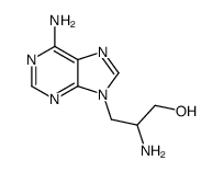 2-amino-3-(6-aminopurin-9-yl)propan-1-ol Structure