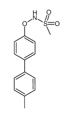 O-(4-(4'-methylphenyl)phenyl)-N-methanesulfonylhydroxylamine Structure