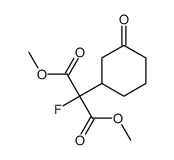 dimethyl 2-fluoro-2-(3-oxocyclohexyl)propanedioate结构式