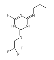 6-fluoro-4-N-propyl-2-N-(2,2,2-trifluoroethyl)-1,3,5-triazine-2,4-diamine Structure