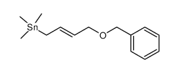((E)-4-Benzyloxy-but-2-enyl)-trimethyl-stannane结构式
