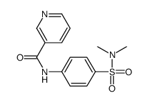 N-[4-(dimethylsulfamoyl)phenyl]pyridine-3-carboxamide结构式