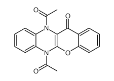 diacetyl-6,11 dihydro-6,11 benzopyranno<1><2,3-b>quinoxalinone-12结构式