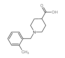 1-[(2-甲基苯基)甲基]-4-哌啶甲酸结构式