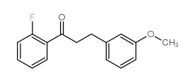 2'-FLUORO-3-(3-METHOXYPHENYL)PROPIOPHENONE结构式