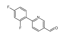 6-(2,4-Difluorophenyl)-3-pyridinecarbaldehyde Structure