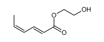 2-hydroxyethyl hexa-2,4-dienoate结构式