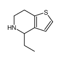 4-乙基-4,5,6,7-四氢噻吩并[3,2-c]吡啶结构式