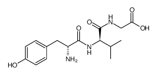 Glycine, N-(N-D-tyrosyl-D-valyl) Structure