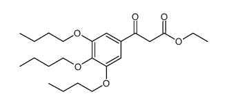 ethyl 3,4,5-tri(n-butyloxy)benzoylacetate Structure