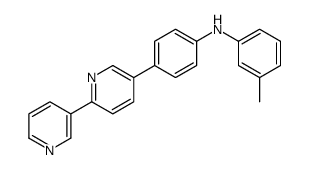3-methyl-N-[4-(6-pyridin-3-ylpyridin-3-yl)phenyl]aniline Structure