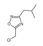 5-(氯甲基)-3-(2-甲基丙基)-1,2,4-噁二唑结构式