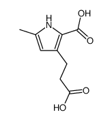 2-carboxy-5-methylpyrrole-3-propionic acid结构式