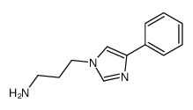 3-(4-phenylimidazol-1-yl)propan-1-amine结构式