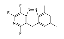 11H-Pyrido[4,3-c][1,2]benzodiazepine, 1,3,4-trifluoro-7,9-dimethyl- Structure