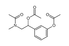 [3-[2-[acetyl(methyl)amino]-1-acetyloxyethyl]phenyl] acetate结构式