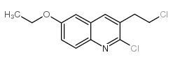 2-氯-3-(2-氯乙基)-6-乙氧基喹啉结构式