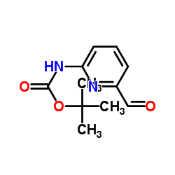 (6-甲酰基吡啶-2-基)氨基甲酸叔丁酯结构式