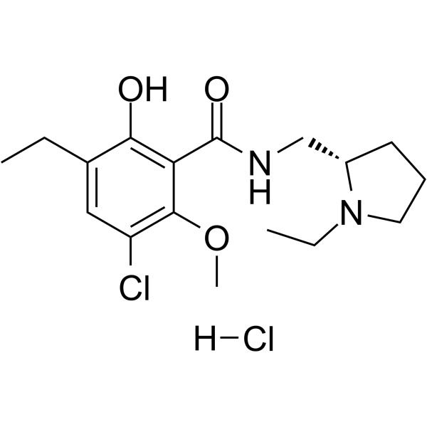 S-()-Eticlopride 盐酸盐结构式