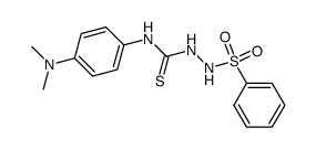 1-benzenesulfonyl-4-(4-dimethylamino-phenyl)-thiosemicarbazide Structure