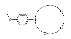 13-(4-methoxyphenyl)-1,4,7,10-tetraoxa-13-azacyclopentadecane Structure