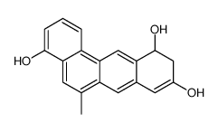 6-methyl-10,11-dihydrobenzo[a]anthracene-4,9,11-triol结构式