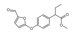 methyl 2-[4-(5-formylfuran-2-yl)oxyphenyl]butanoate Structure